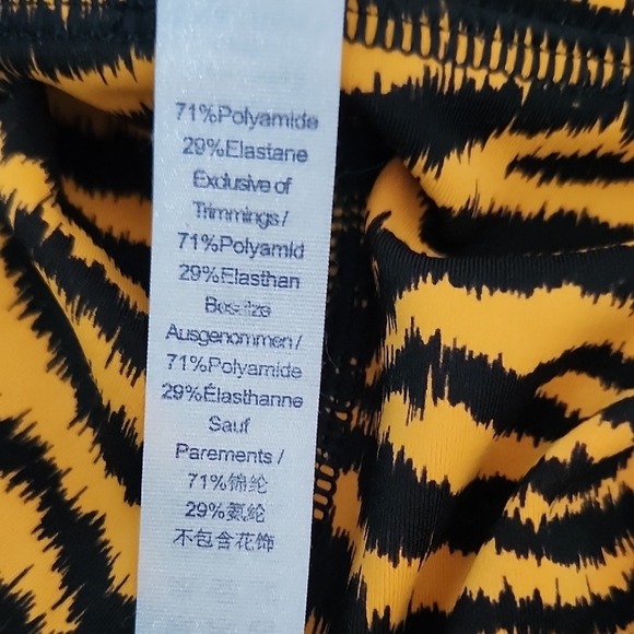 CRZ Yoga Tiger Print Leggings Size L (12) High Rise Stretch Workout Pants - Picture 6 of 6